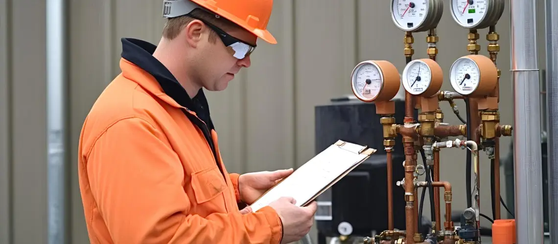 Professional inspecting machinery for plant and equipment valuation NSW in industrial setting